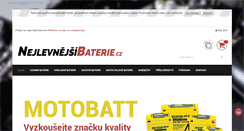 Desktop Screenshot of nejlevnejsibaterie.cz
