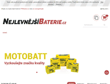 Tablet Screenshot of nejlevnejsibaterie.cz